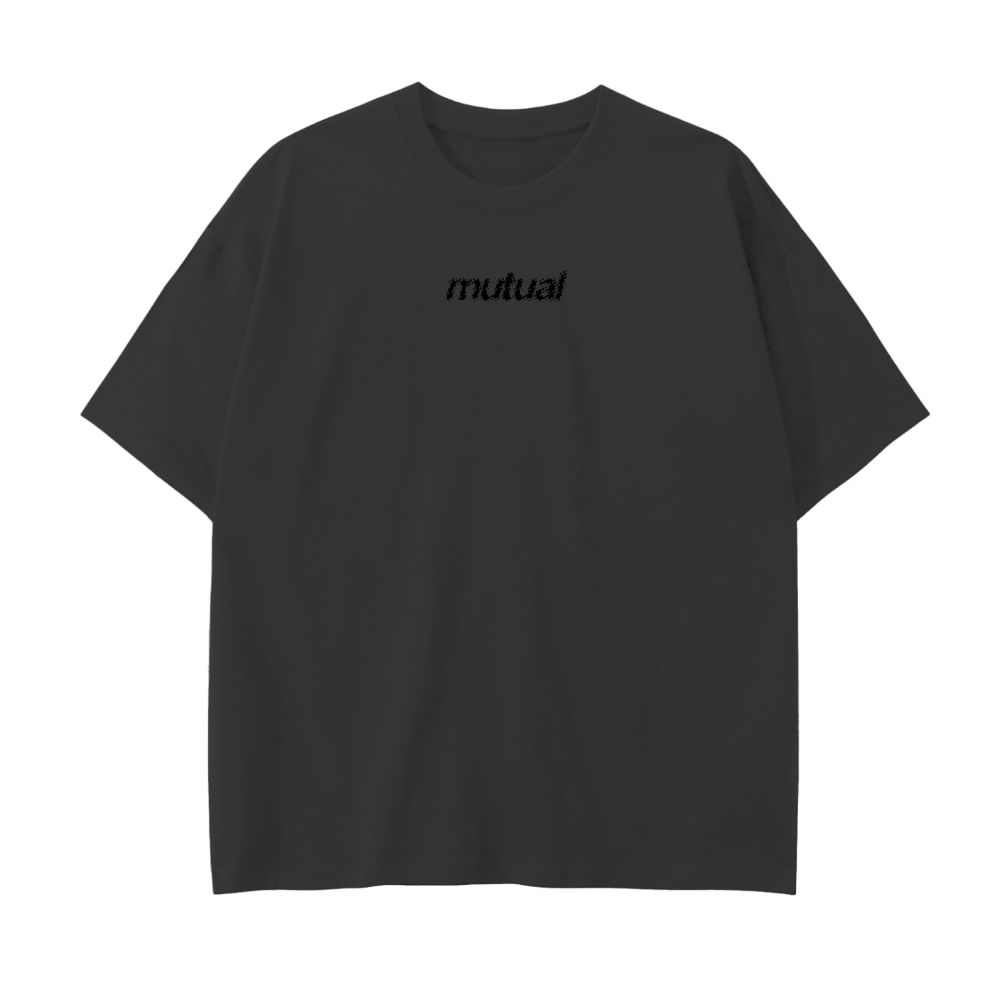 Boston Techno Black Print Drop Shoulder Cotton T-Shirt