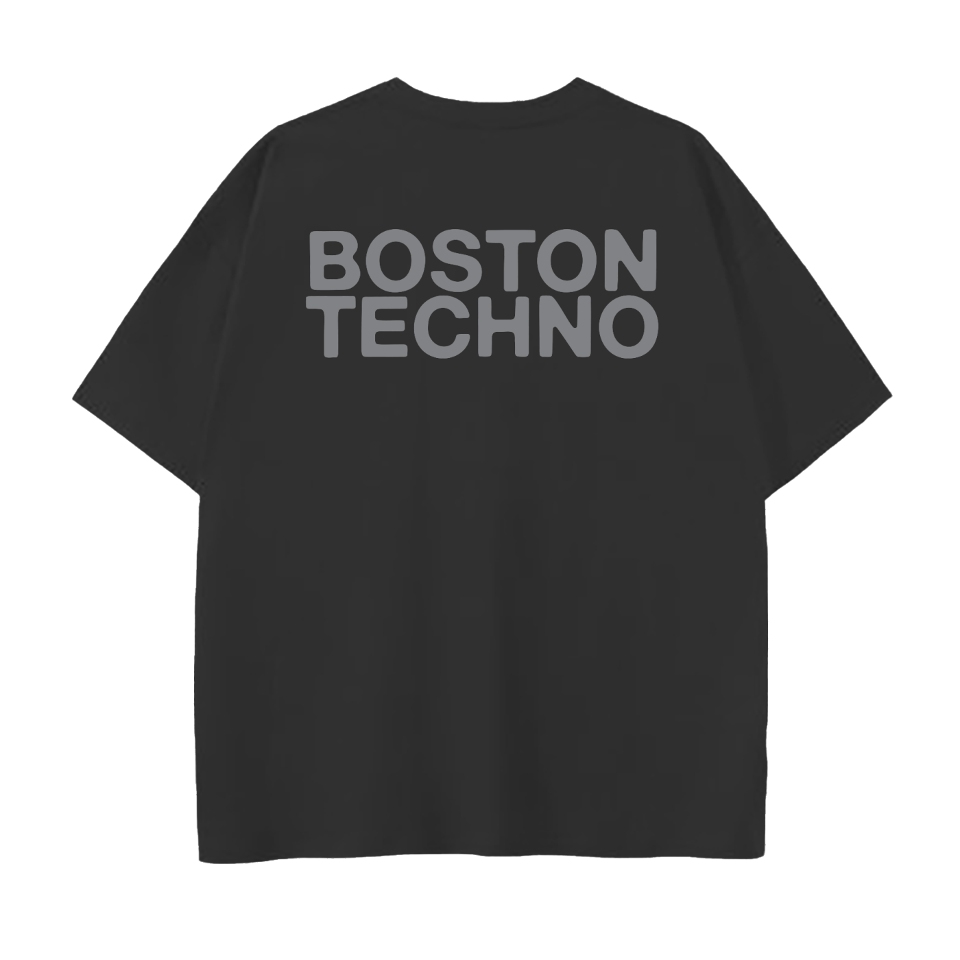 Boston Techno Carbon Print Drop Shoulder Cotton T-Shirt