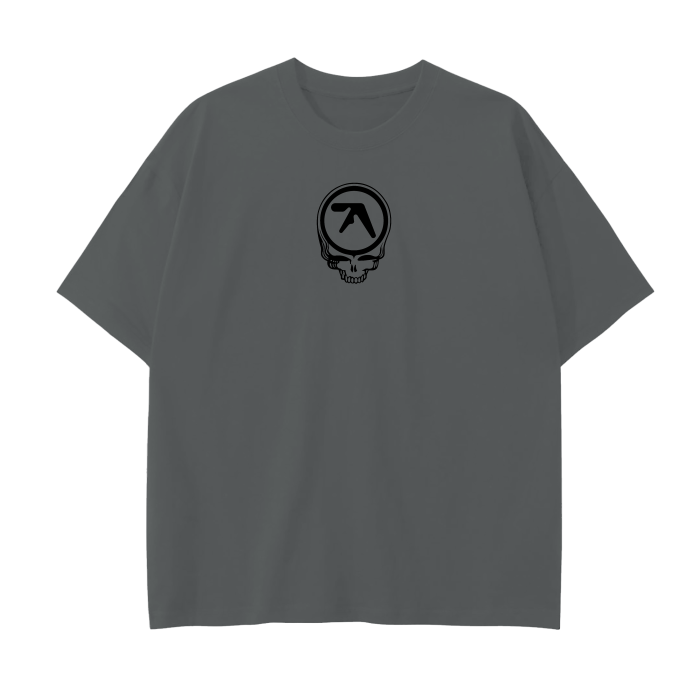 Aphex Dead Bootleg Black Print Drop Shoulder Cotton T-Shirt